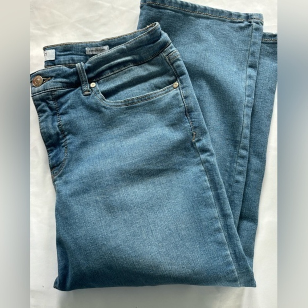Nine West Jeans Chrystie Capri Jeans Women's 12 Stretch Mid-Rise Stretch Crop